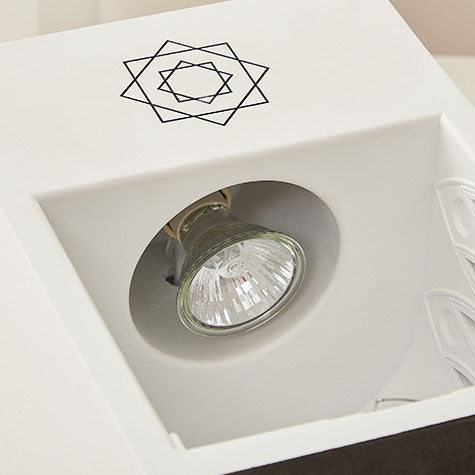 Square Resin Melting Wax Table Lamp
