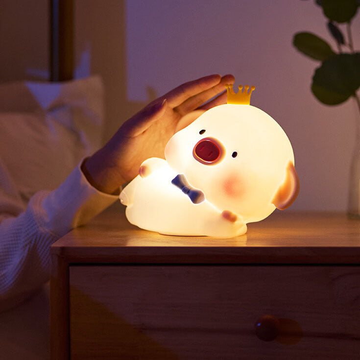 Cute Piggy Silicone Night Table Lamp