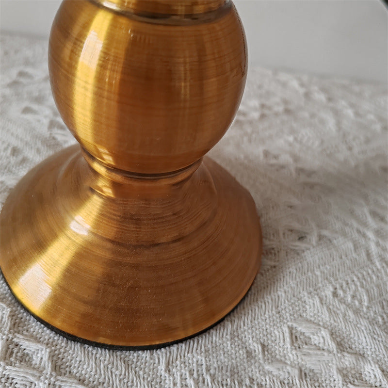 Fabric Metal Flower Cylinder Table Lamp