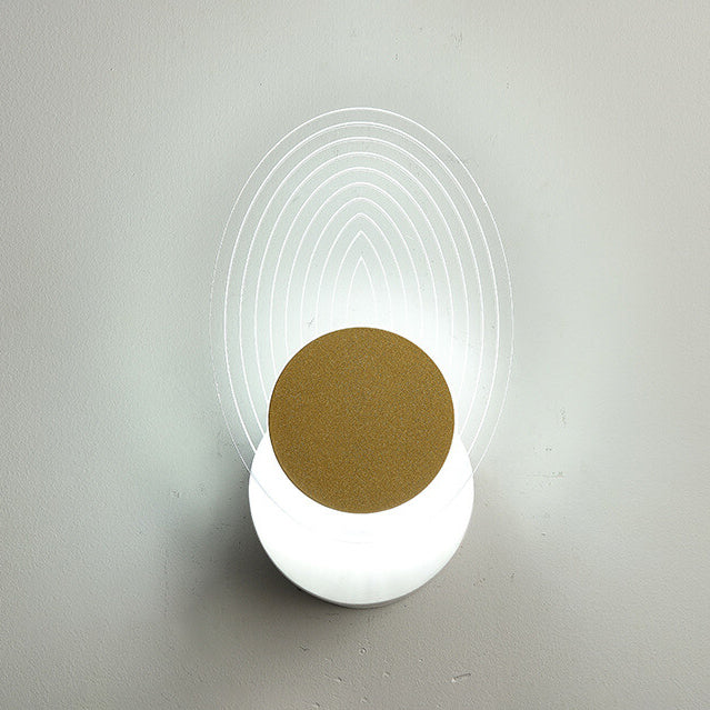 Gold Geometric Acrylic Wall Lamp