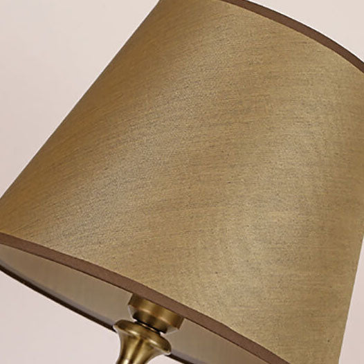 Fabric Cone Hardware Table Floor Lamp