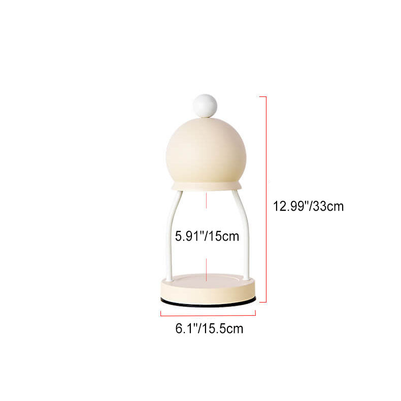 Iron Round Cap Hardware Table Lamp