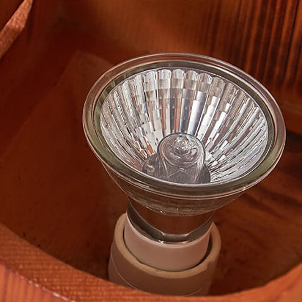 Walnut Cabin Melting Wax Table Lamp