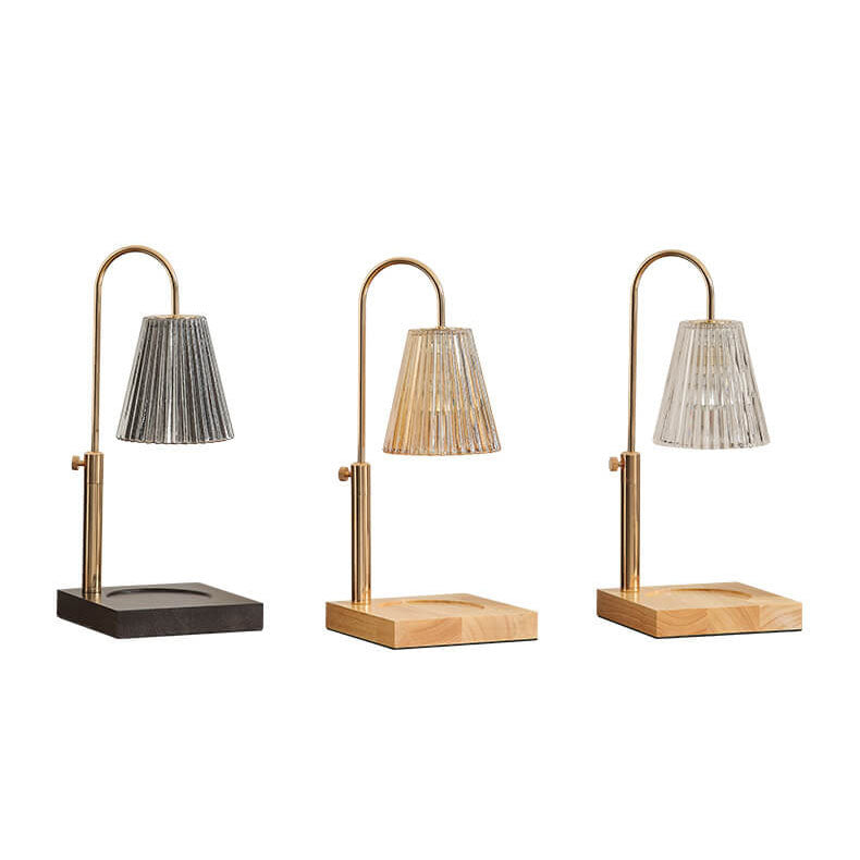 Romantic Bamboo Wood Horn Table Lamp