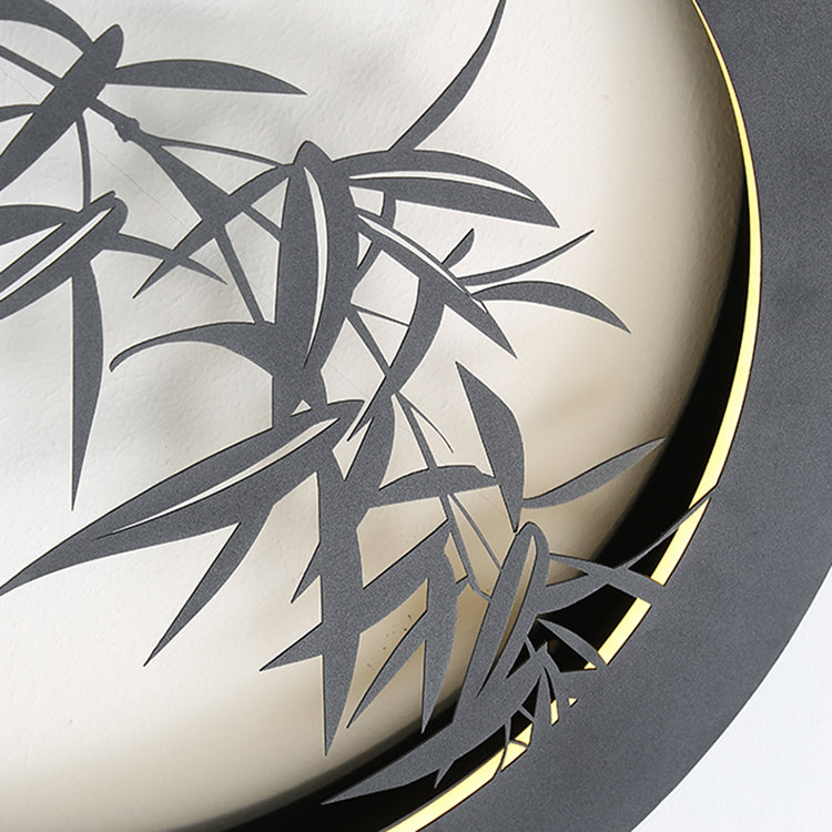 Clover-like Bamboo Pattern Iron Outdoor Light