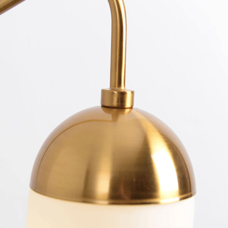 Glass Column Swing Arm Wall Lamp