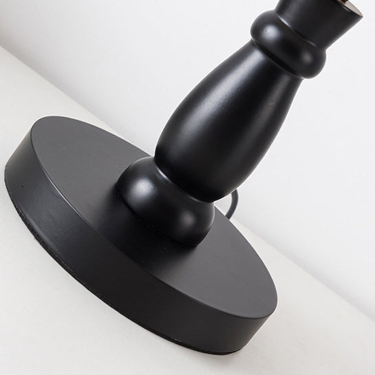Striped Folding Lampshade Metal Table Lamp