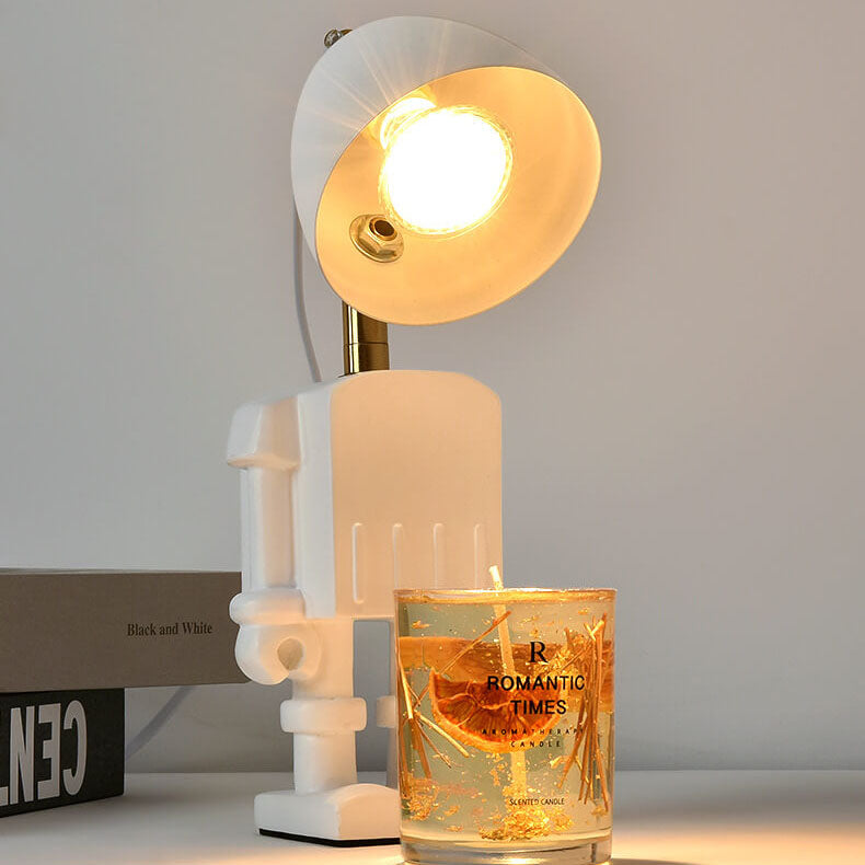 Resin Hardware Robot Melting Table Lamp