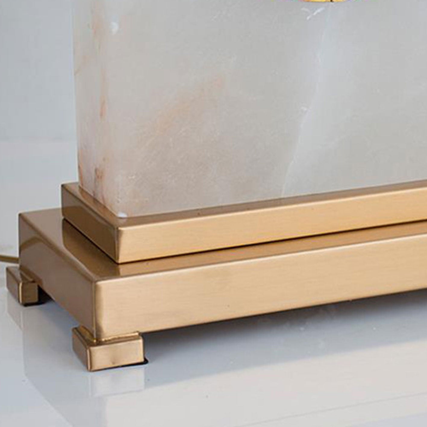 Lucite Copper Table Lamp