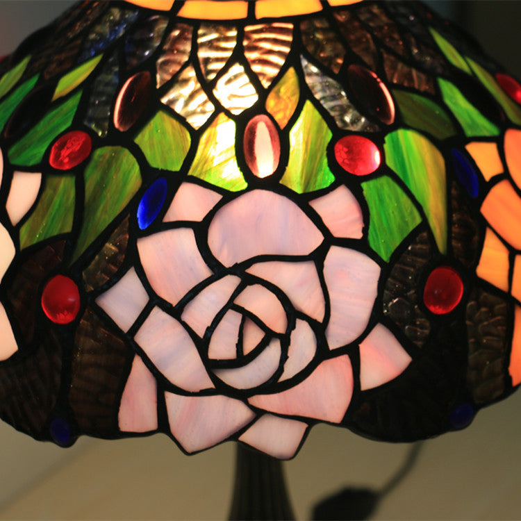 Bloom Floral Stained Glass Table Lamp