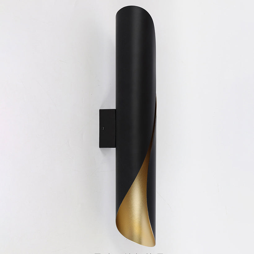 Strip Spiral Iron Hallway 2-Light Wall Lamp