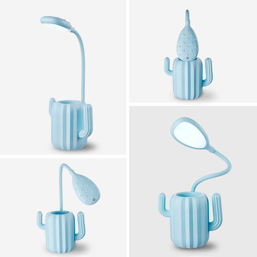Foldable Cactus Design Eye Table Lamp