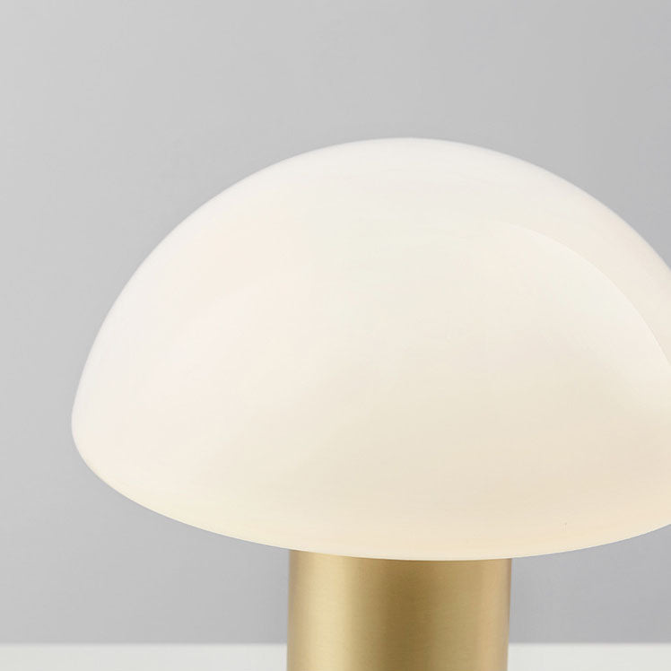 Mushroom Iron Glass Marble Table Lamp