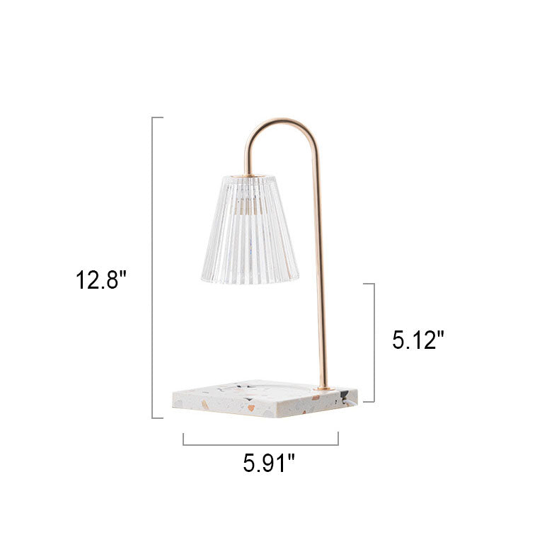 Terrazzo Glass Melting Wax Table Lamp