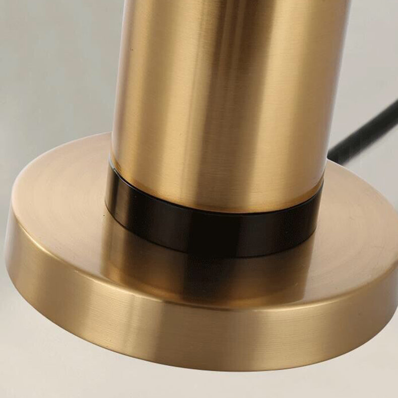 Cylinder Iron Fabric Living Table Lamp