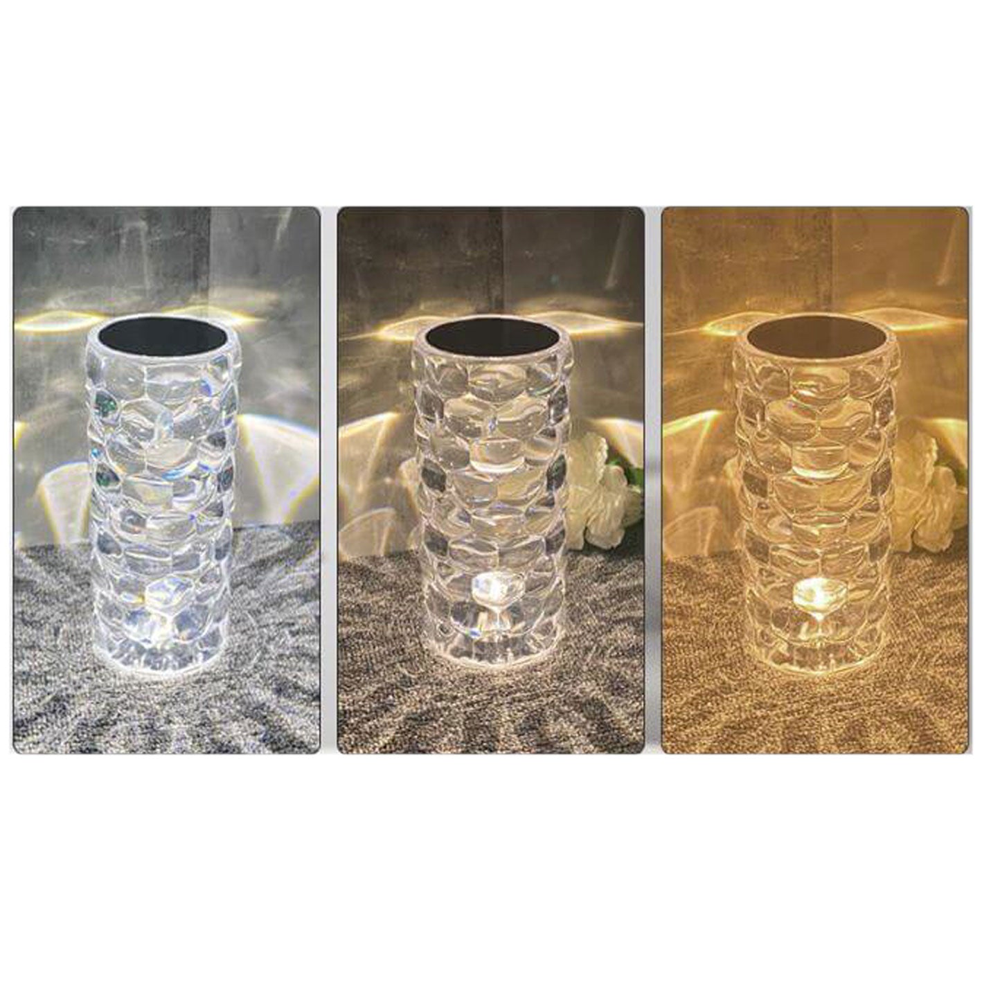Crystal Diamond Water Drop Table Lamp