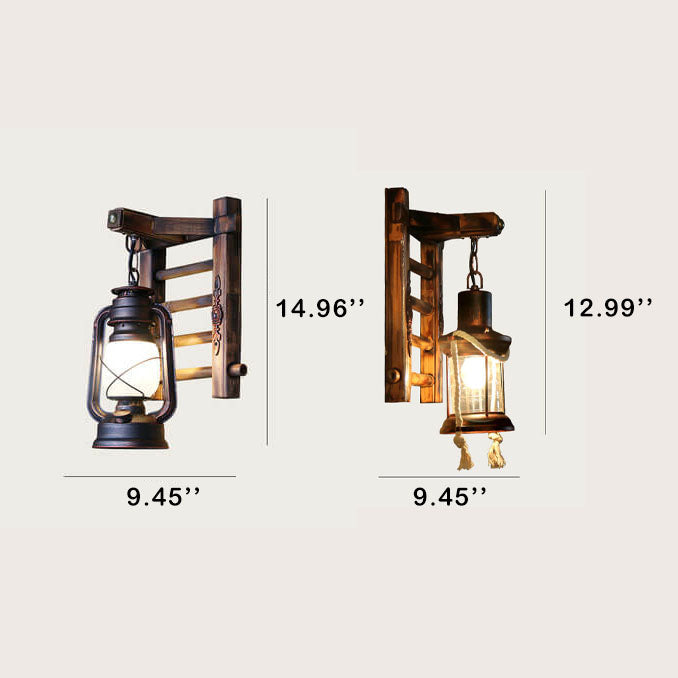 Kerosene Bamboo Weaving Outdoor Light