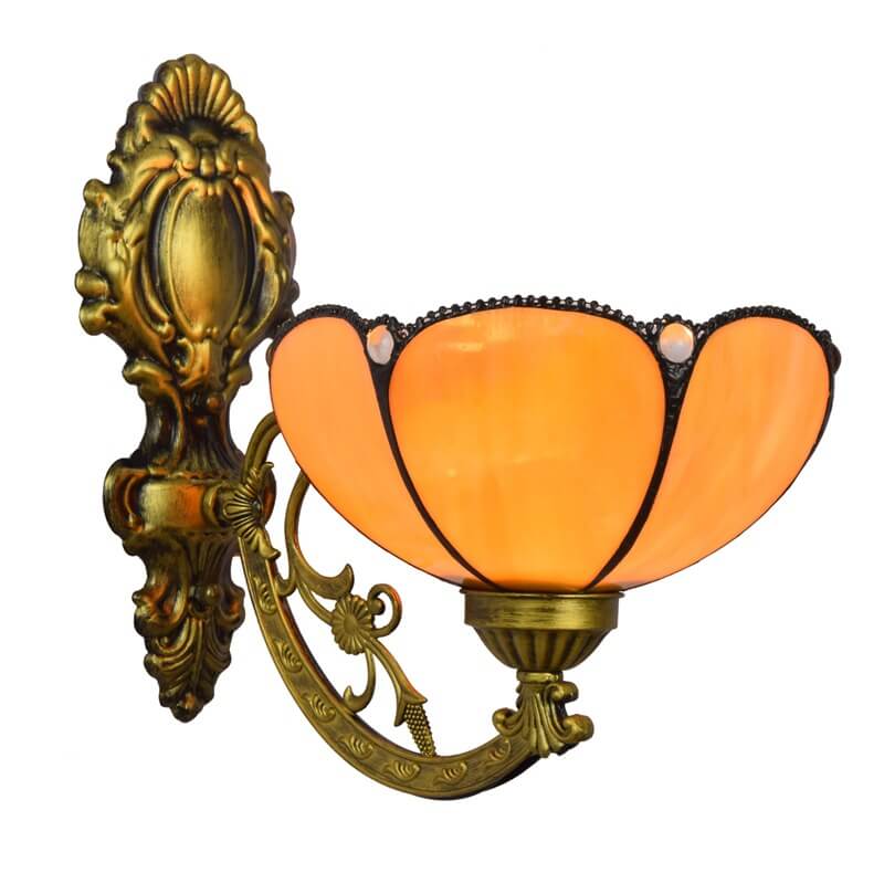 Sunflower Stained Glass Wall Lamp