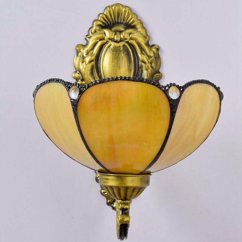 Sunflower Stained Glass Wall Lamp