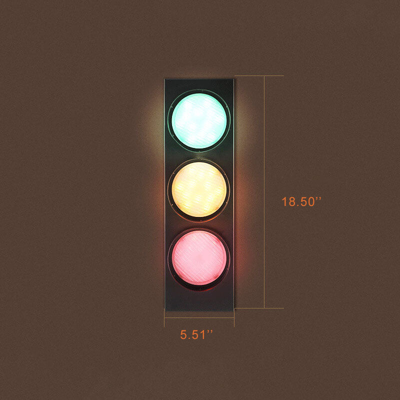 Traffic Metal 3-Light Wall Lamp