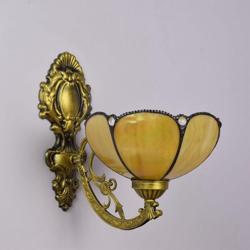 Sunflower Stained Glass Wall Lamp
