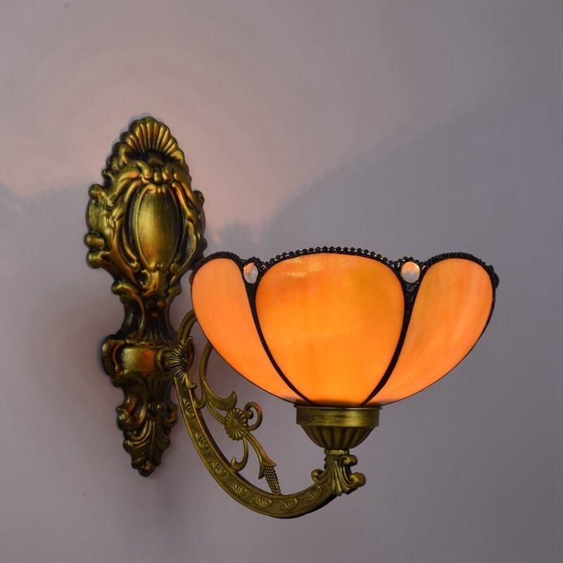 Sunflower Stained Glass Wall Lamp