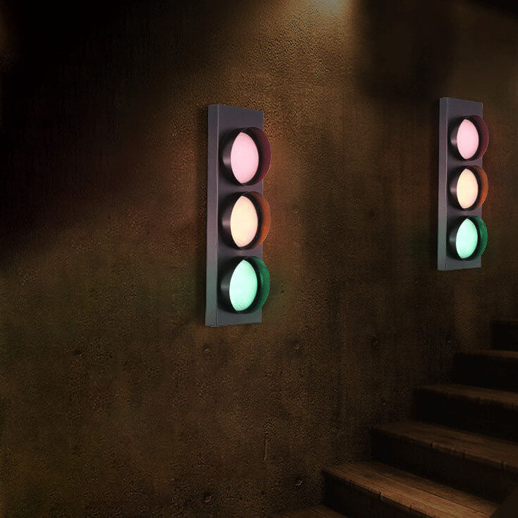 Traffic Metal 3-Light Wall Lamp