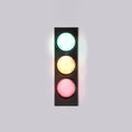 Traffic Metal 3-Light Wall Lamp