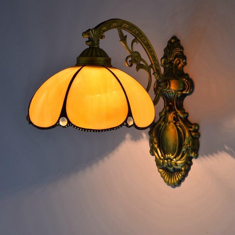 Sunflower Stained Glass Wall Lamp