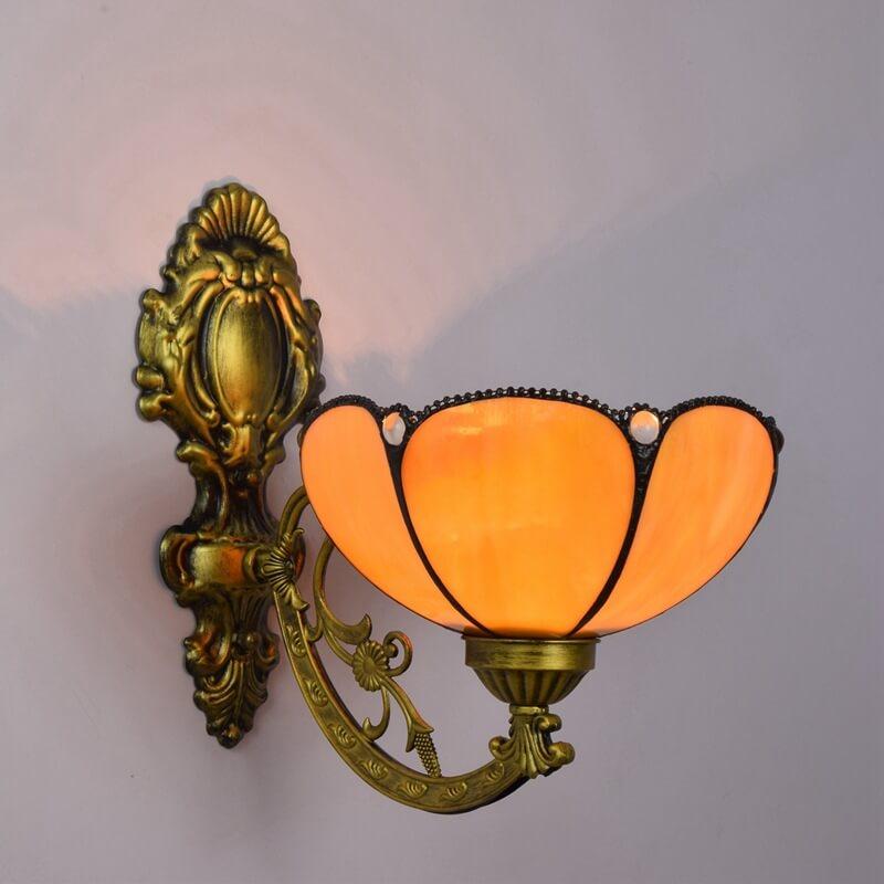 Sunflower Stained Glass Wall Lamp