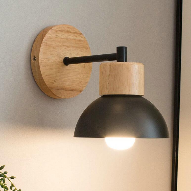 Wood Metal Wall Lamp