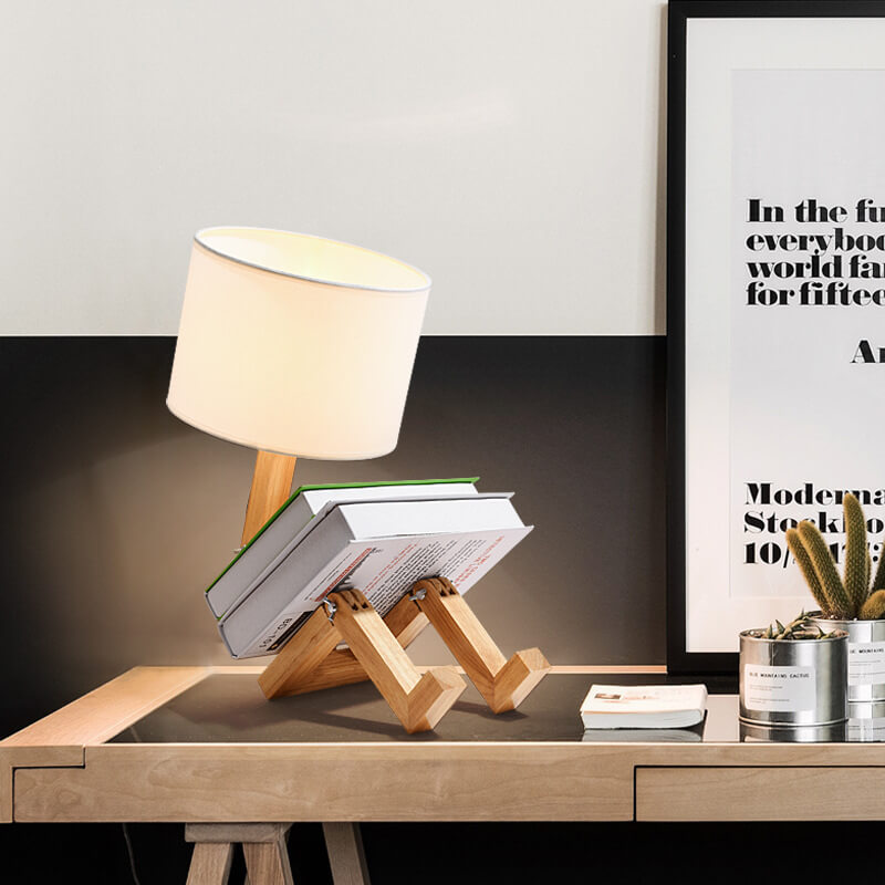 Fabric Robot Table Lamp