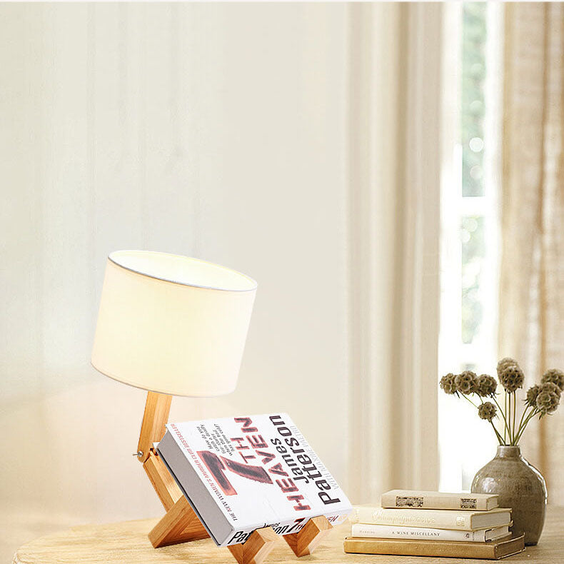 Fabric Robot Table Lamp