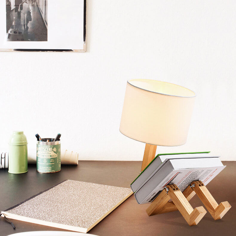 Fabric Robot Table Lamp