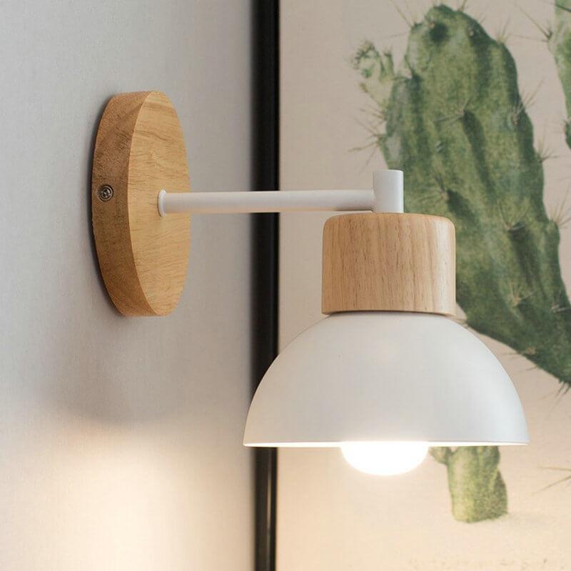 Wood Metal Wall Lamp