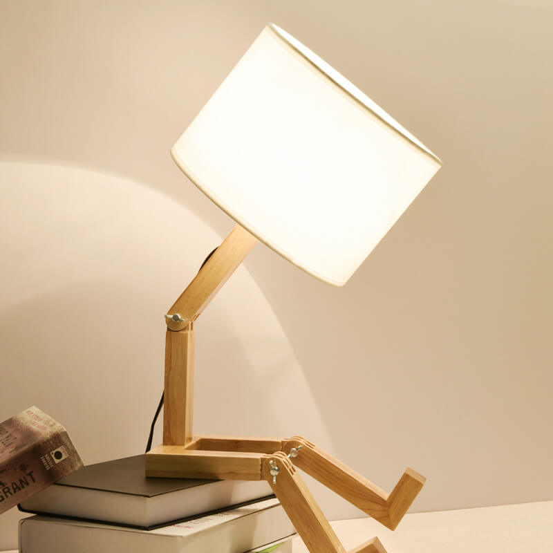 Fabric Robot Table Lamp
