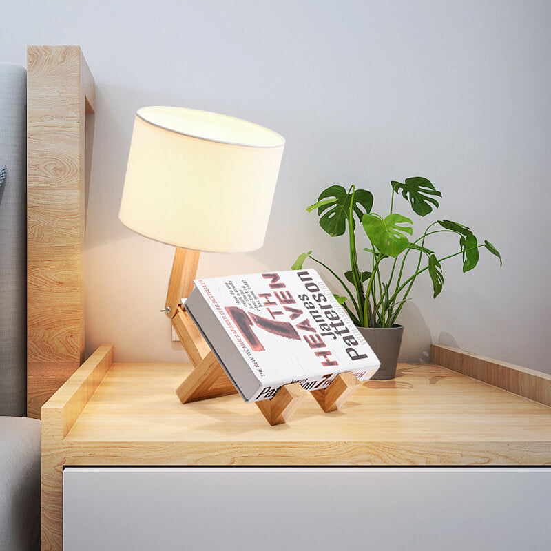 Fabric Robot Table Lamp