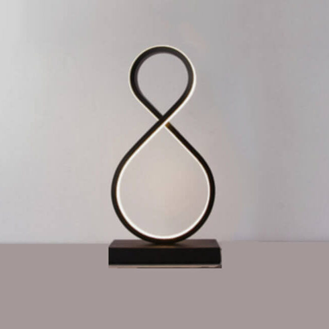 Bending Line Spiral Shape Table Lamp