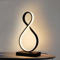 Bending Line Spiral Shape Table Lamp