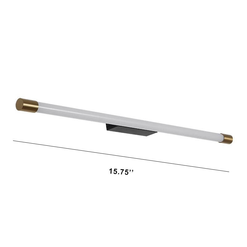 Cylinder Linear Aluminum Mirror Wall Lamp