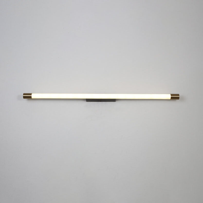 Cylinder Linear Aluminum Mirror Wall Lamp
