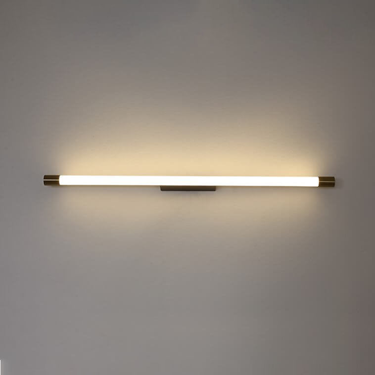 Cylinder Linear Aluminum Mirror Wall Lamp