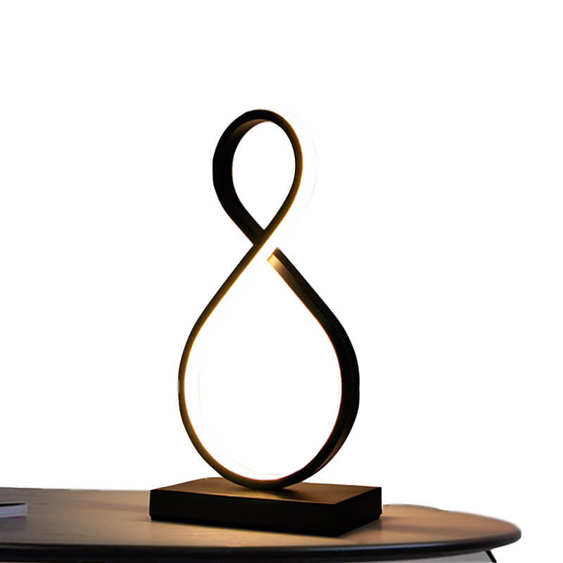 Bending Line Spiral Shape Table Lamp