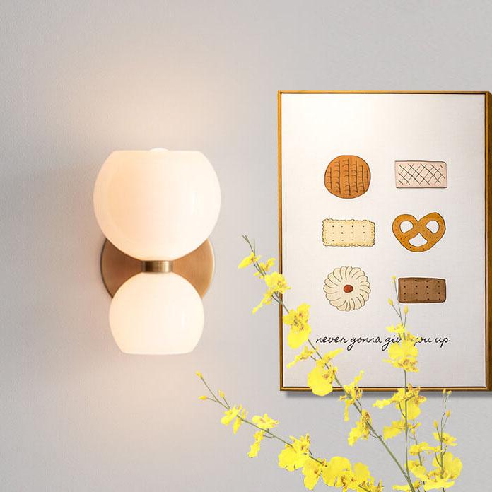 Bowl Shaped 2-Light Wall Lamp