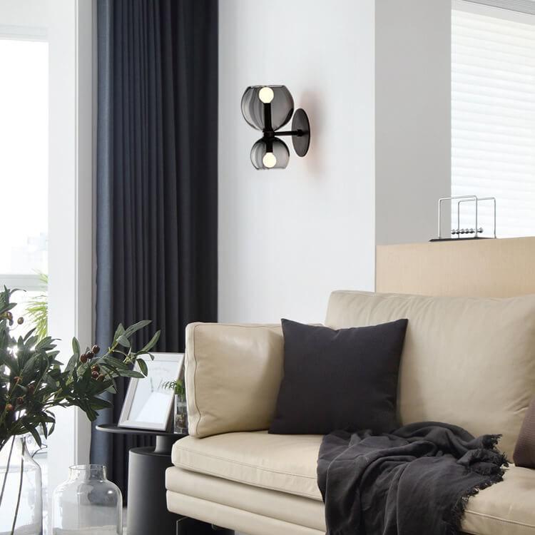 Bowl Shaped 2-Light Wall Lamp