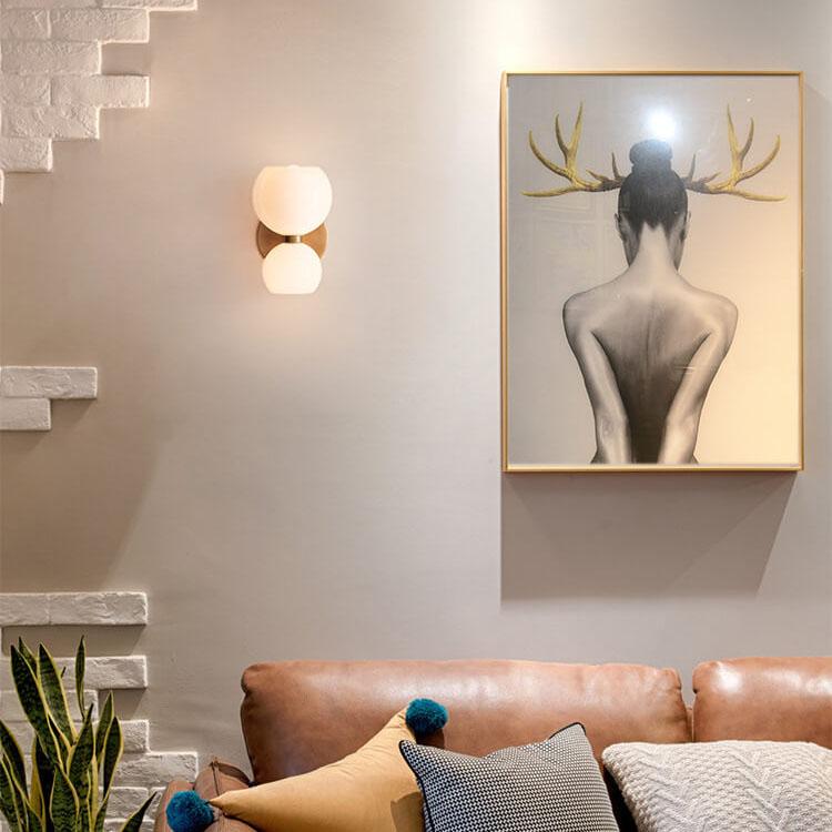 Bowl Shaped 2-Light Wall Lamp