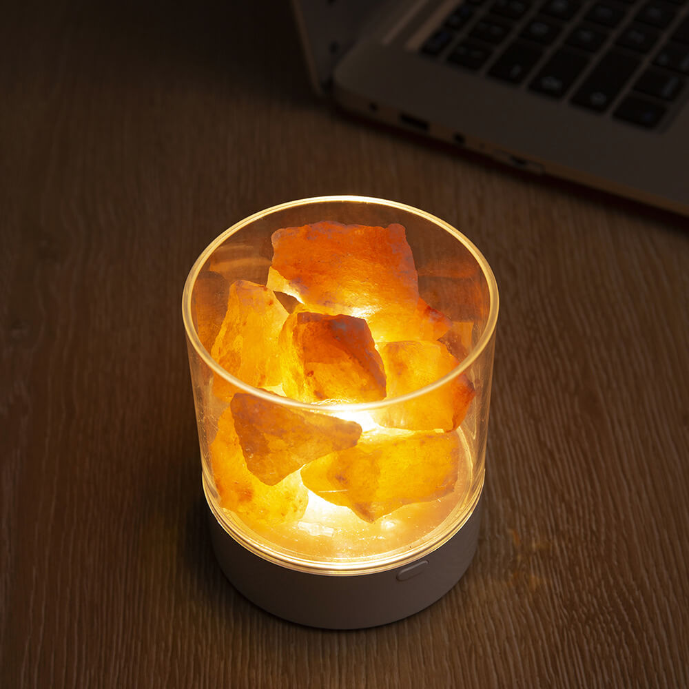 Salt Flame Cup Night Table Lamp