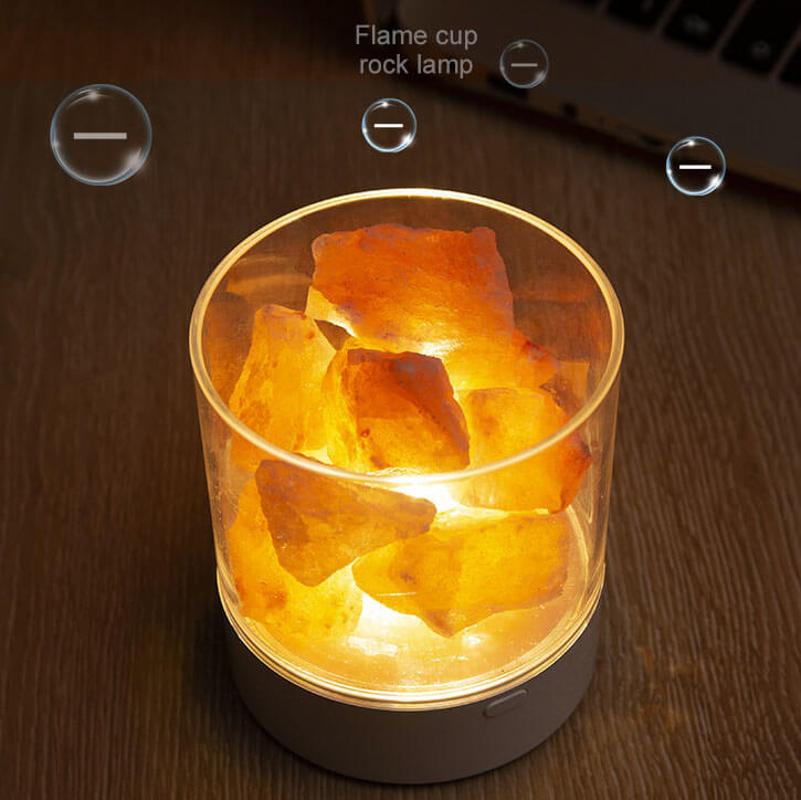 Salt Flame Cup Night Table Lamp