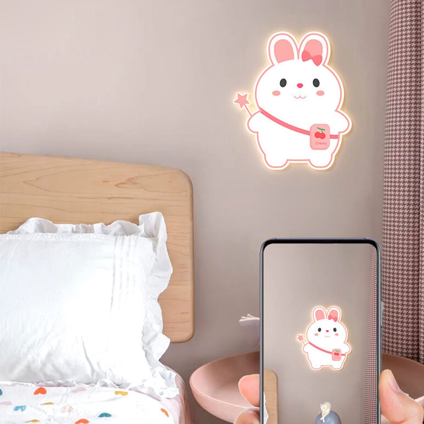 Cartoon Rabbit Unicorn Kids Wall Lamp