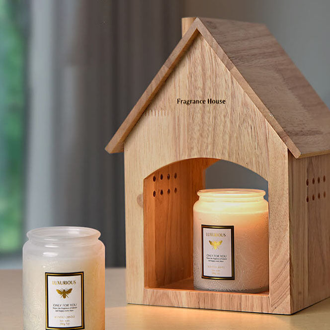 House Design Log Wood Table Lamp
